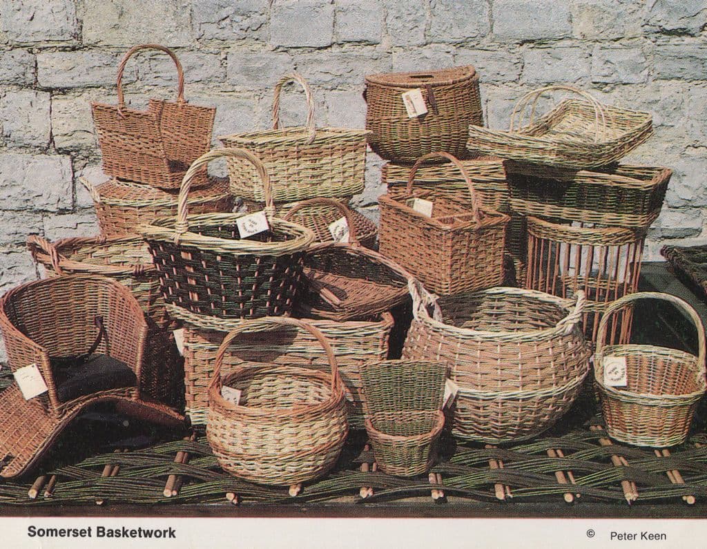 Somerset Basketwork Crafts Basket Making Postcard