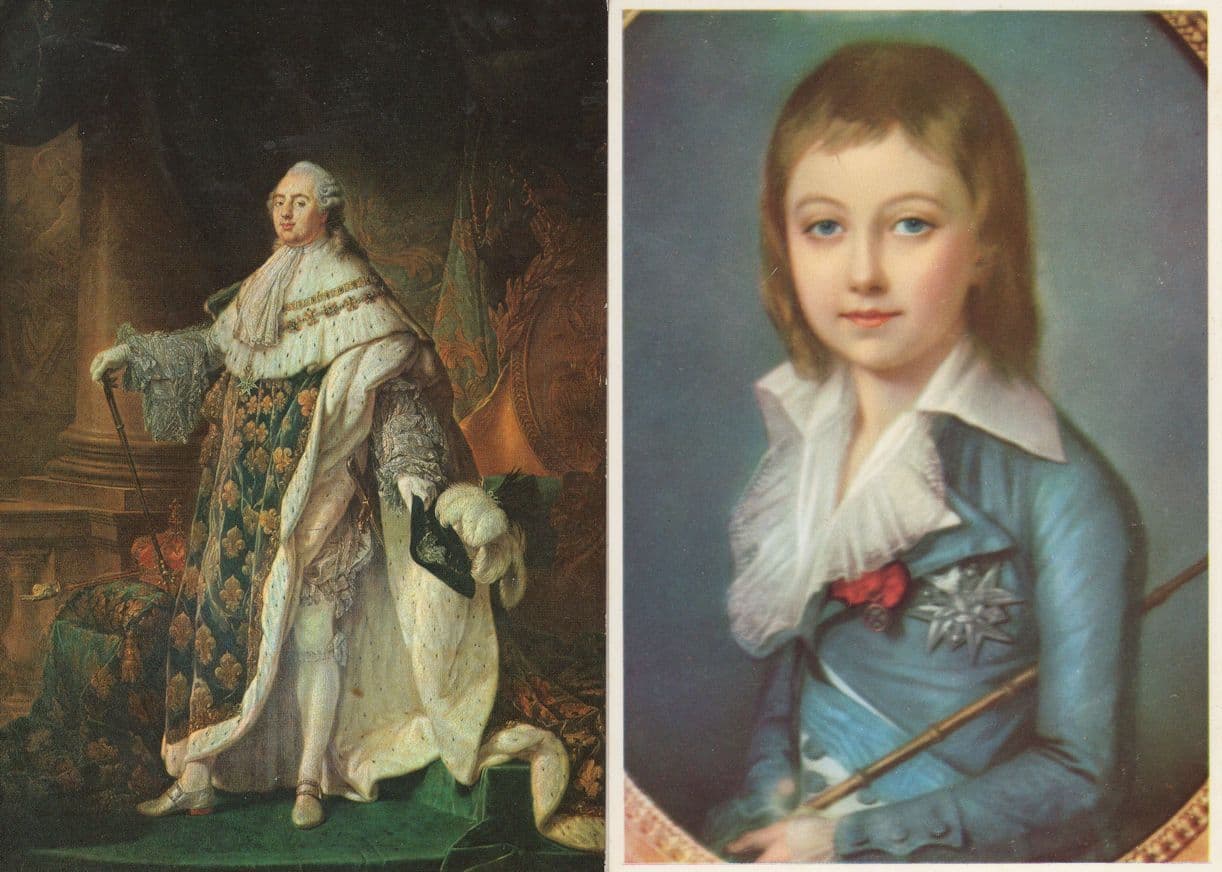 Son Of Roi King Louis XVI French Kucharski Painting 2x Postcard