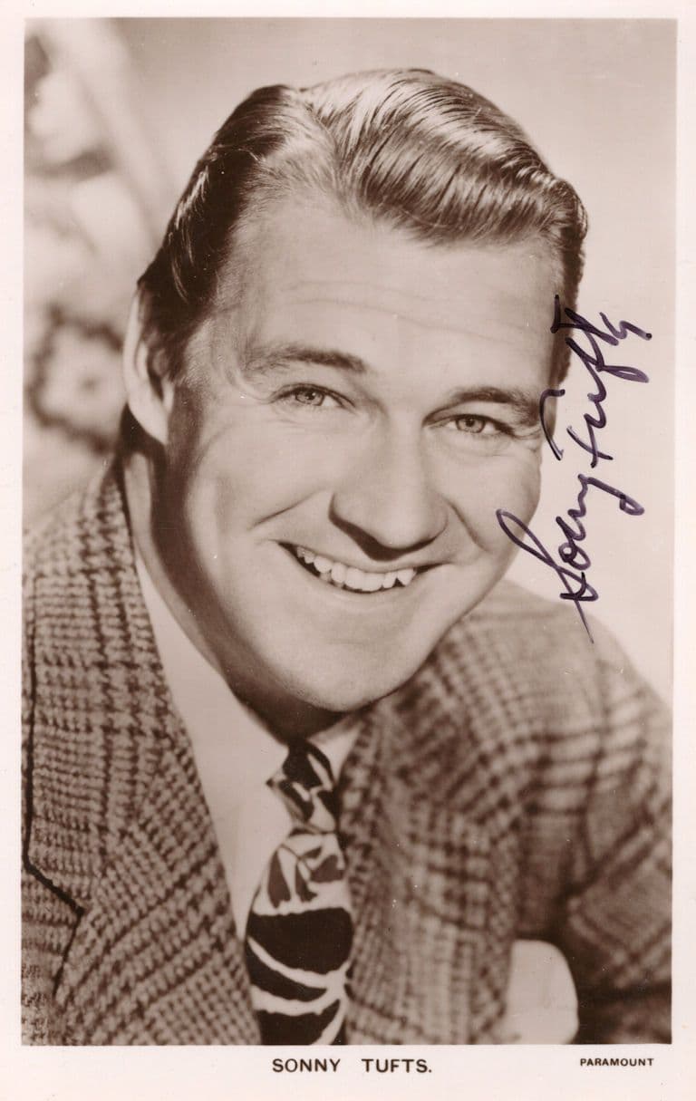 Sonny Tufts Historic Actor Antique Hand Signed Photo
