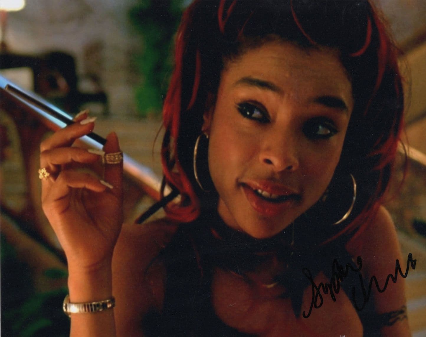 Sophie Okonedo Dr Who Hotel Rwanda Large Hand Signed Photo