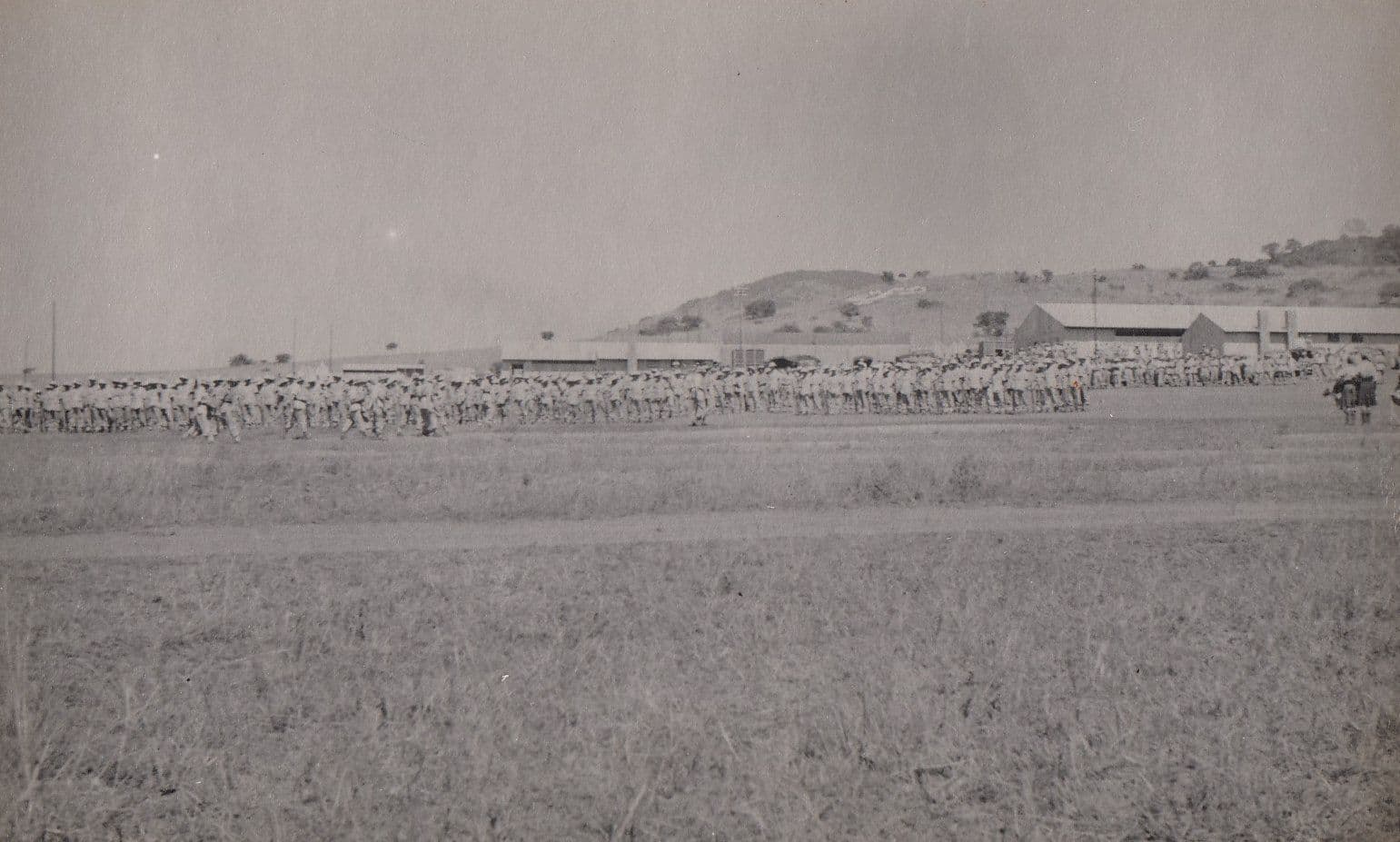 South African Soldier At Military Camp Transvaal Pipe Band Signed Real Photo War Postcard