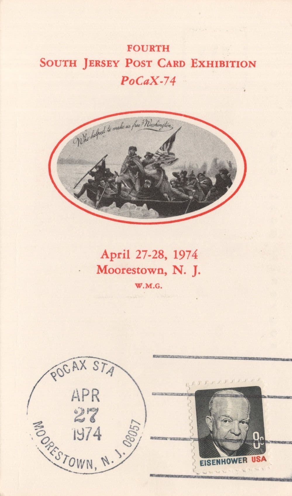 South Jersey Mooretown New Jersey USA Exhibition 1974 Postcard
