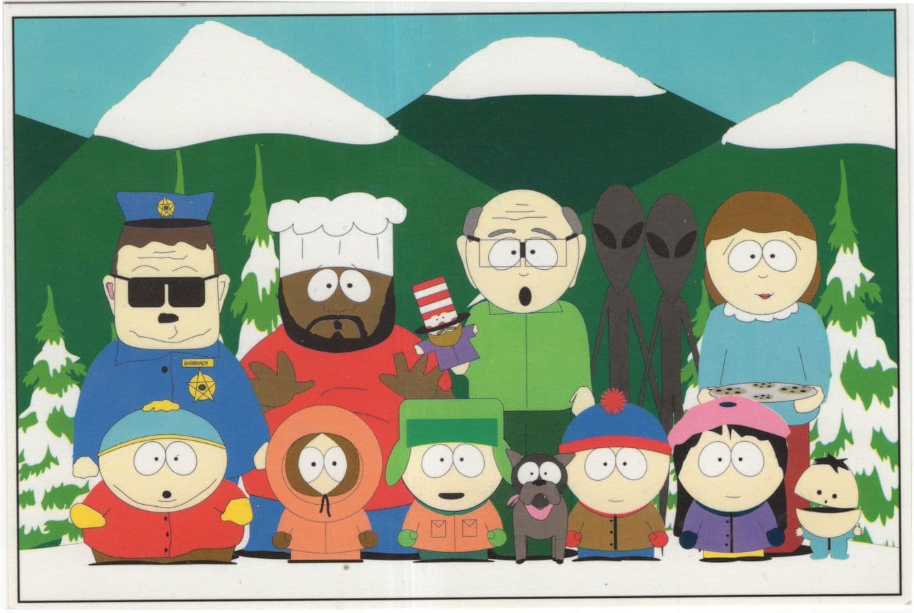 South Park Group Rare TV Show Official Postcard