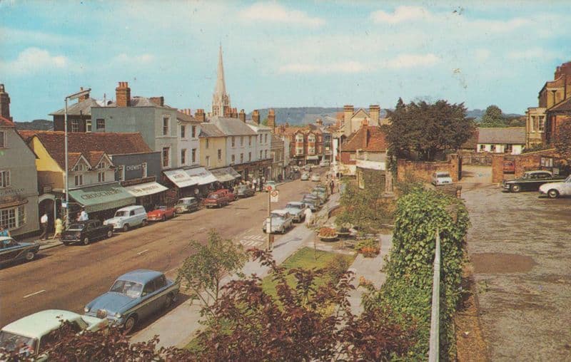 South Street Dorking Chemists 1970s Postcard