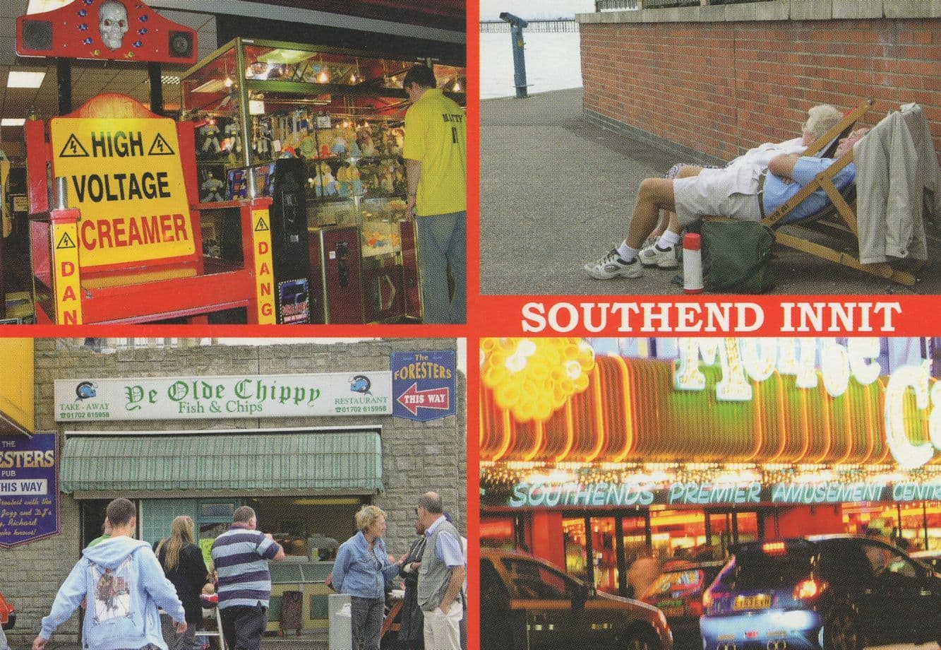 Southend Fish & Chip Shop Amusements Kentucky Fried Chicken Postcard