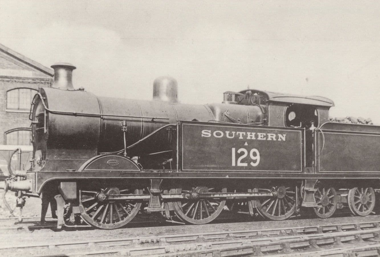 Southern 129 J-Class Ashford 1913 Train Kent Postcard