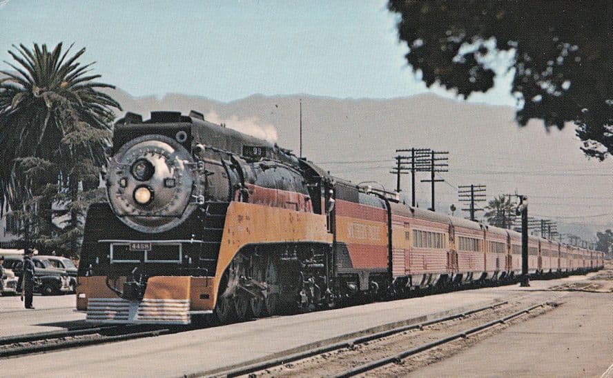 Southern Pacific Company Class AC-12 4294 Train USA 2x Postcard