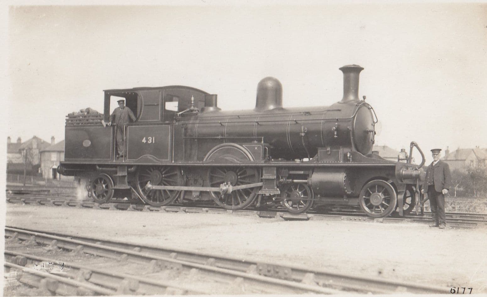 Southern Railways Class 2 Number 431 Steam Train Driver Old Real Photo Postcard