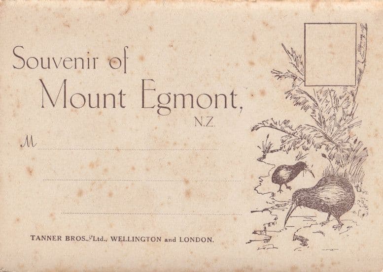 Souvenir Of Mount Egmont New Zealand Antique Folding Postcard Book