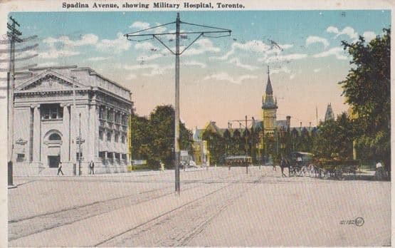 Spadina Avenue Military Hospital Toronto Postcard