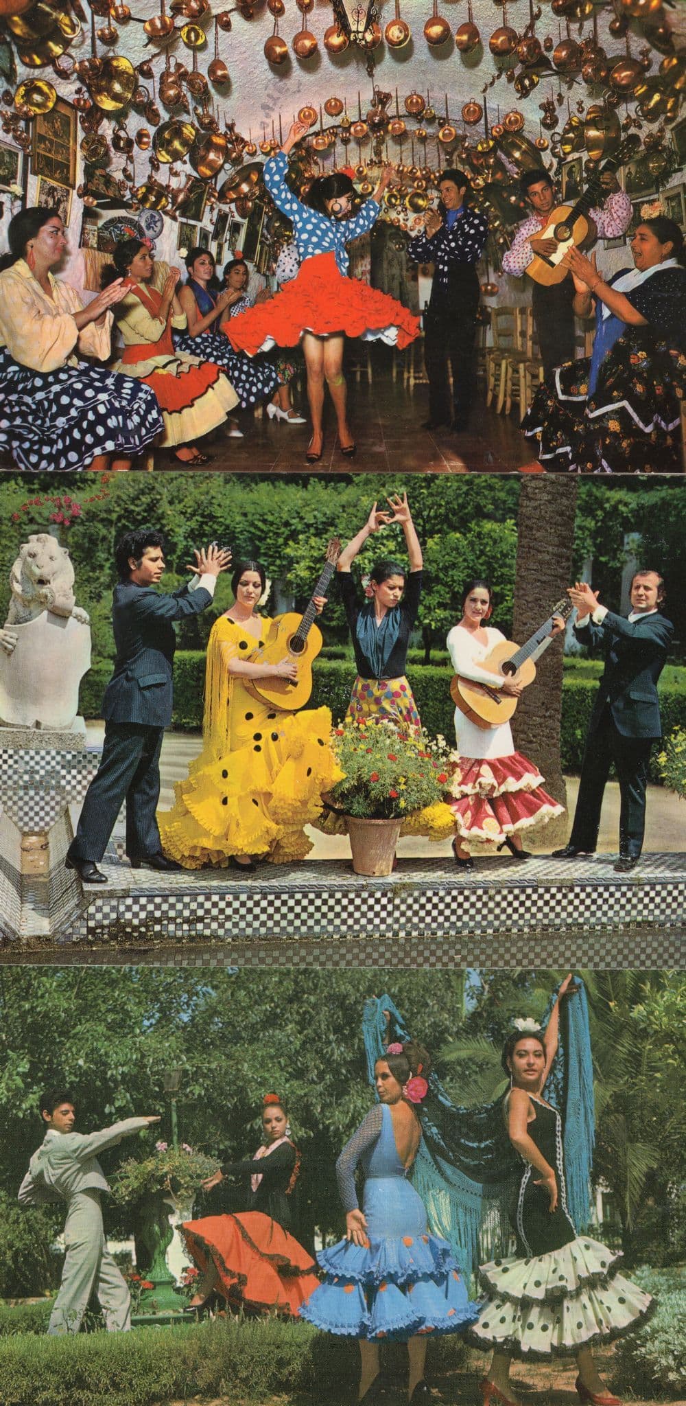Spanish Dance Of Gypsies In The Cave 3x Dancing Postcard s