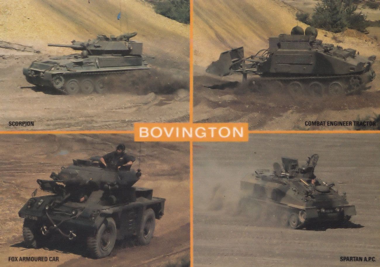 Spartan APC Combat Engineer Tractor Tank Bovington Museum Postcard