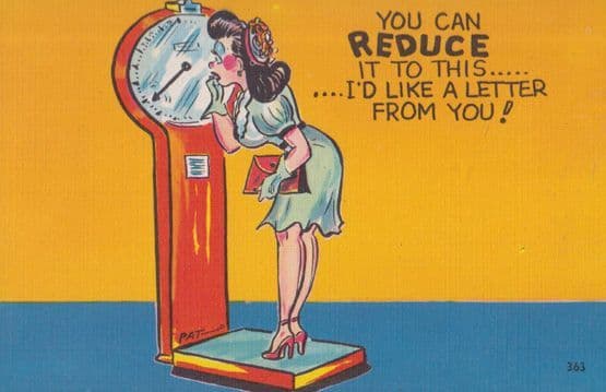 Speak Your Weight Scales I Want A Letter From You To Write Antique Postcard
