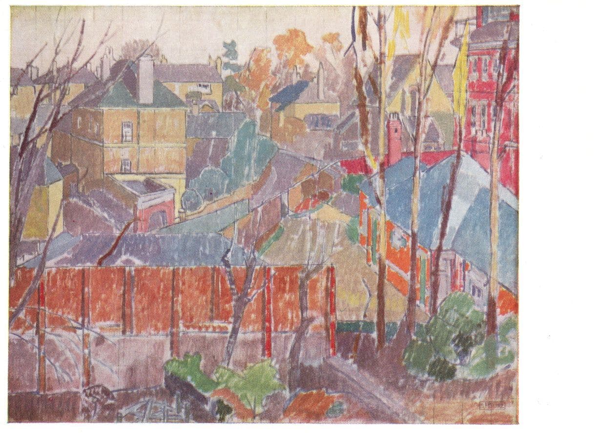 Spencer Gore Cambrian Road Richmond Surrey Painting Postcard