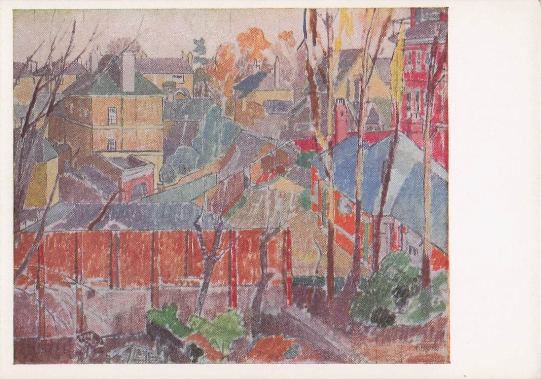 Spencer Gore From A Window In Cambrian Road Richmond Painting Postcard