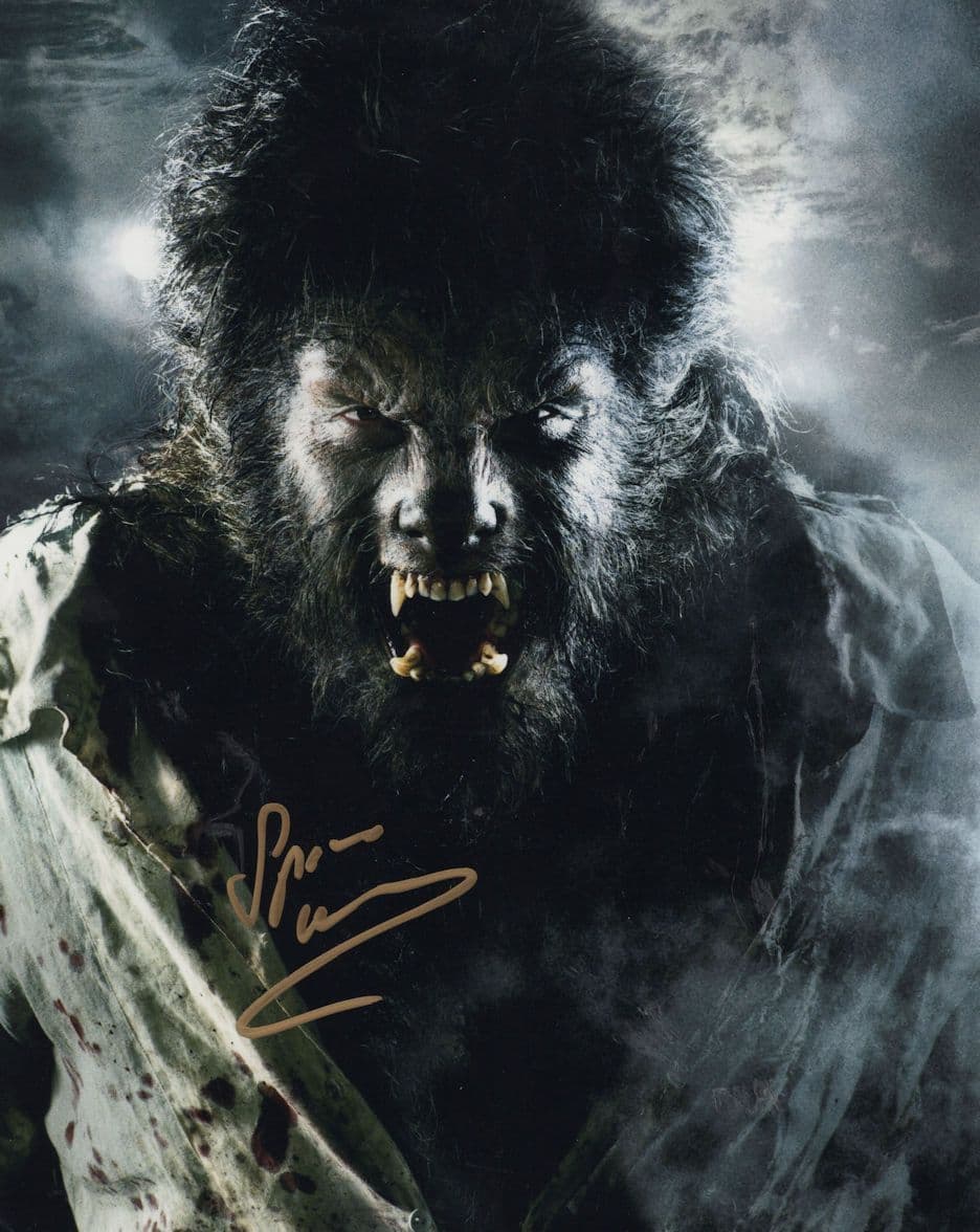 Spencer Wilding Wolfman Welsh Boxer Large 10x8 Hand Signed Photo