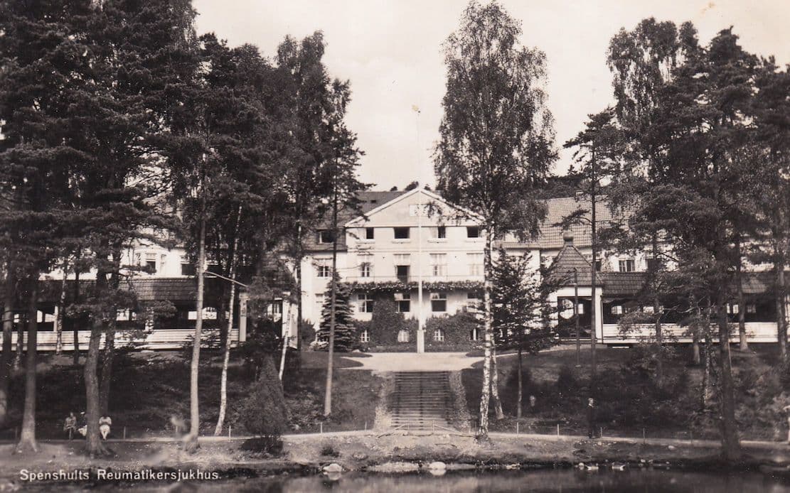Spenshults Reumatikersjukhus Swedish Hospital Halmstad Postcard