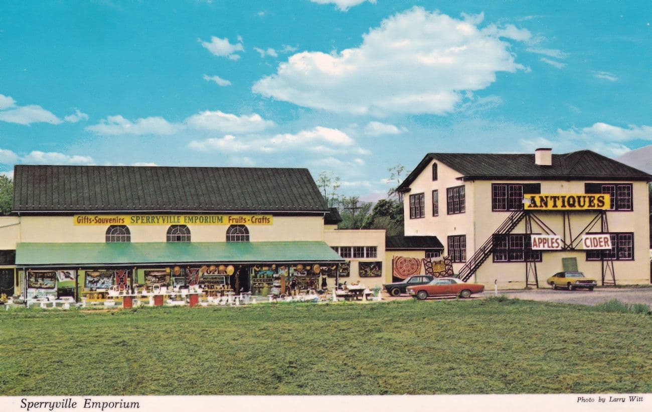Sperryville Emporium Fruit Gift Antiques Store Shop Virginia Postcard