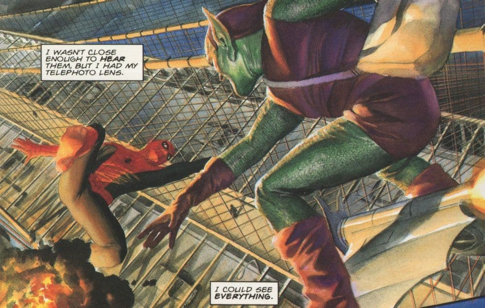 Spider Man Green Goblin Tragedy Issue Marvel Comic Art Postcard