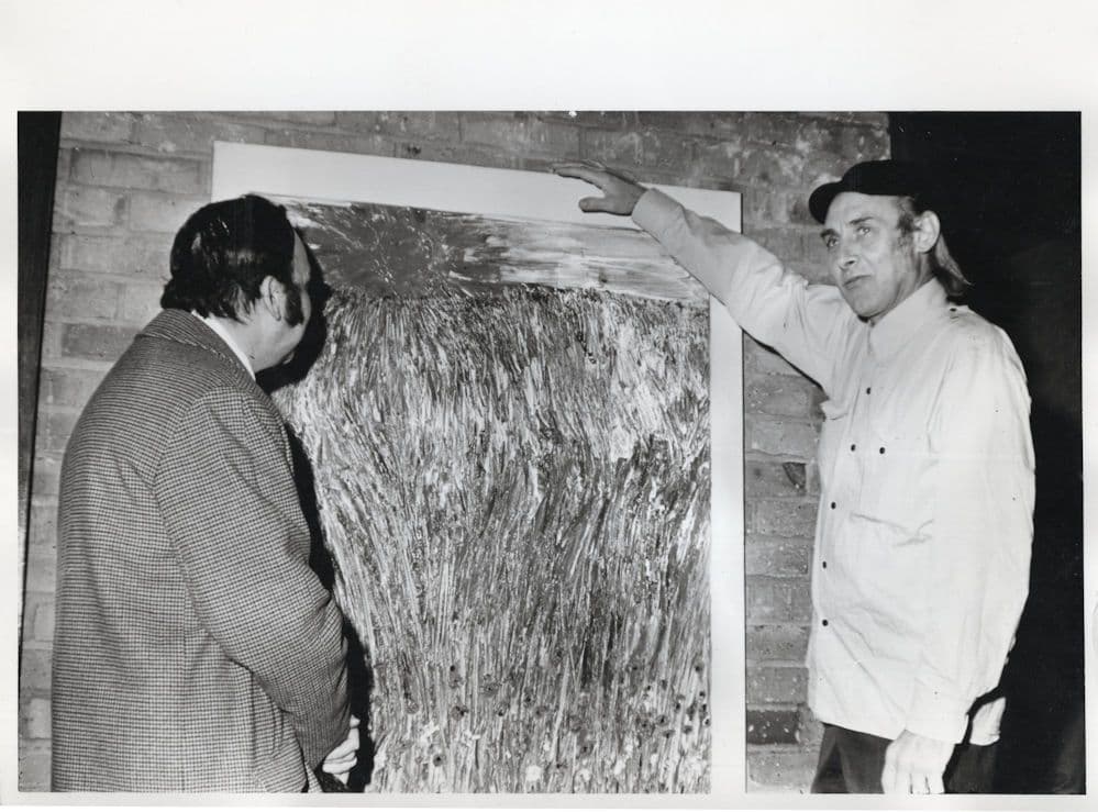 Spike Milligan The Goons With His Painting Art Vintage ITV Press Photo