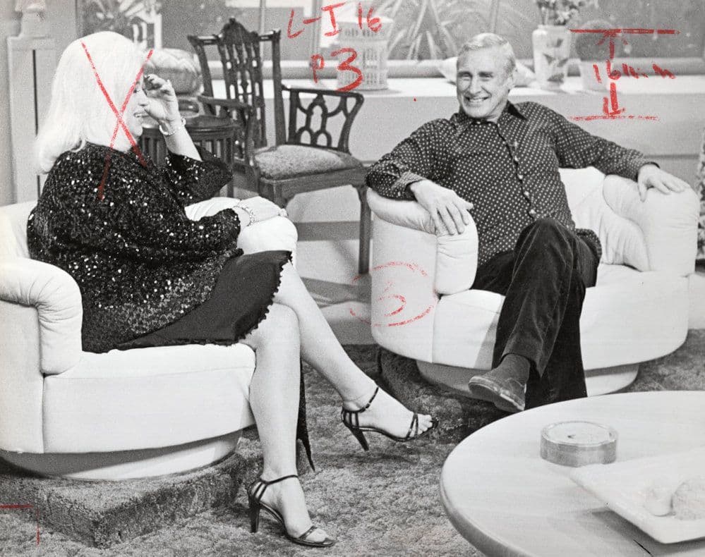 Spike Milligan With Diana Dors Interview TV Times Press Photo