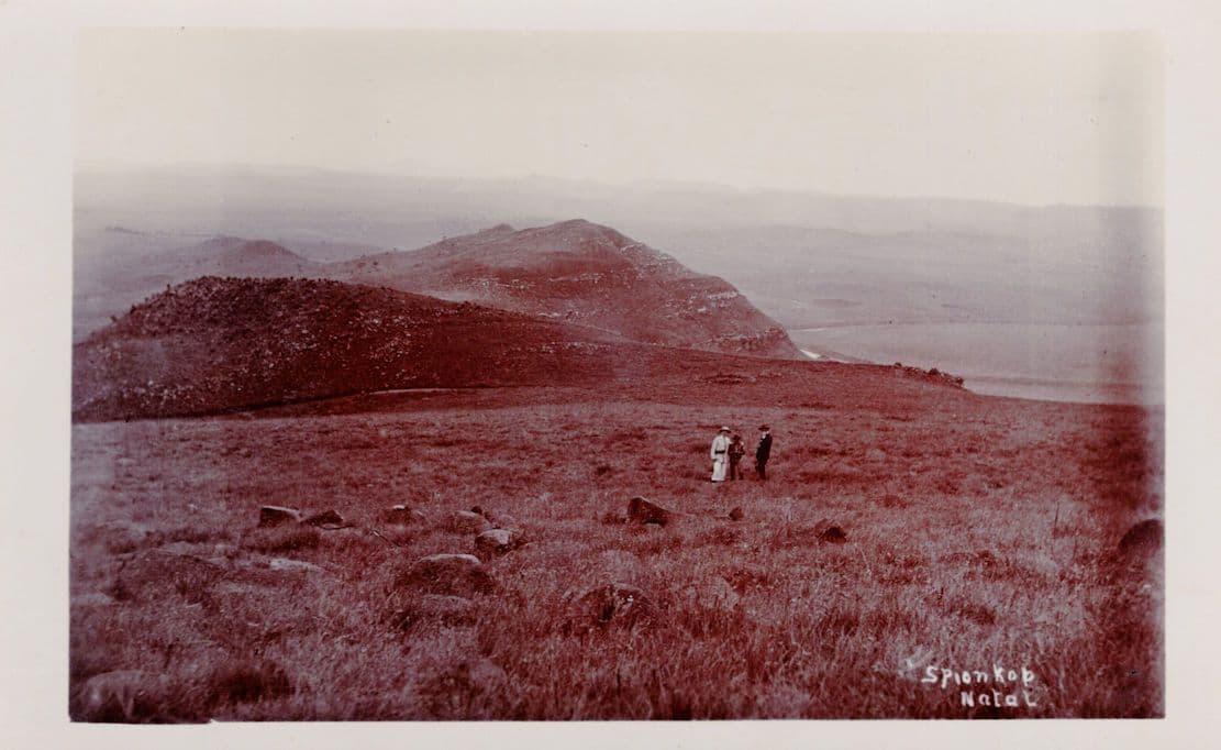Spion Kop Natal From Boer War South Africa Old RPC Postcard
