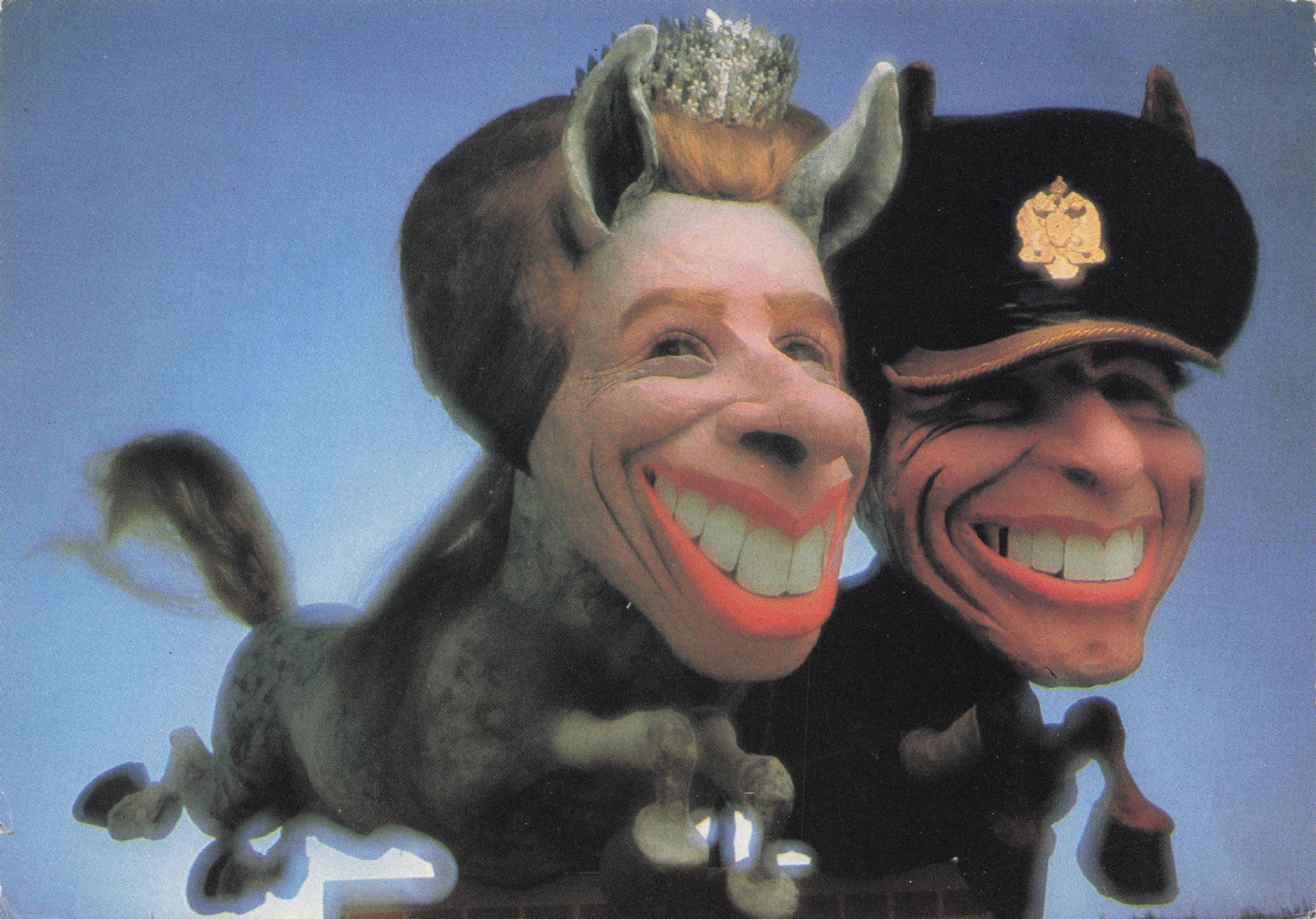 Spitting Image Princess Anne TV Show Puppet Royal Family Comic Postcard