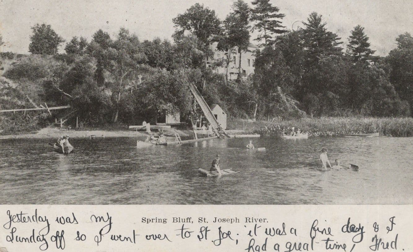 Spring Bluff St Joseph River Arkansas Missouri Old USA Postcard