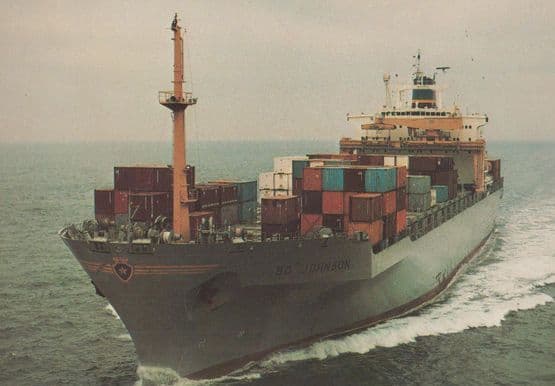 SS Bo Johnson Ship Johnsons Line Photo Rare Postcard