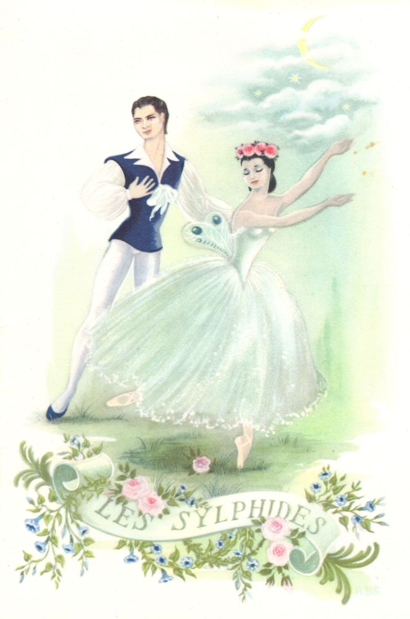 SS Himalaya P&O Cruise Ship Les Sylphides Ballet Vintage Menu