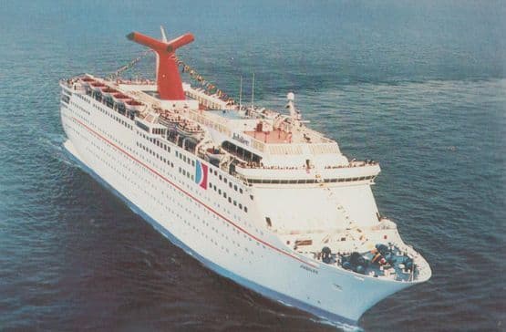 SS Jubilee Carnival Cruise Lines Ship Liner Advertising Postcard