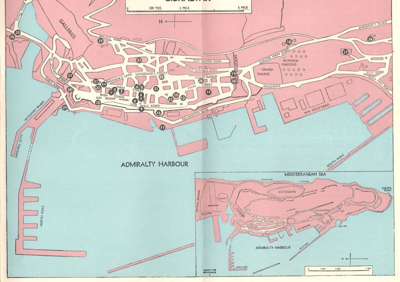 SS Orontes P&O Cruise Ship 1956 Australia Gibraltar Map Book -let