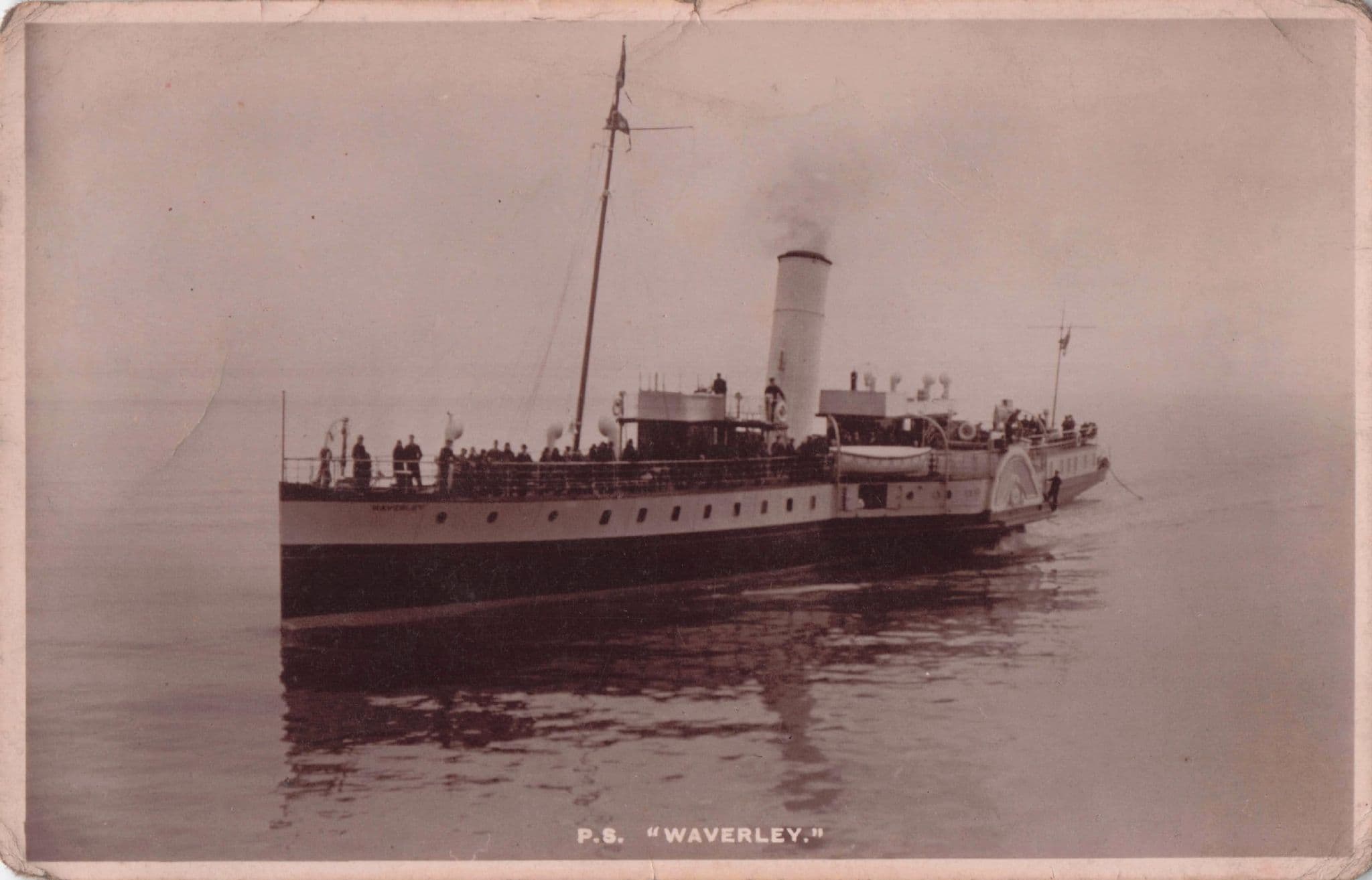 SS Waverley Ship Old Real Photo Postcard Please Read