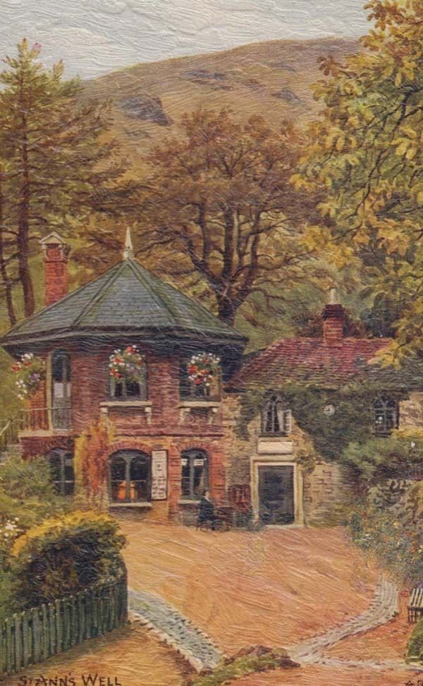 St Annes Anns Well Malvern Worcester Village Worcs Oilette Antique Postcard