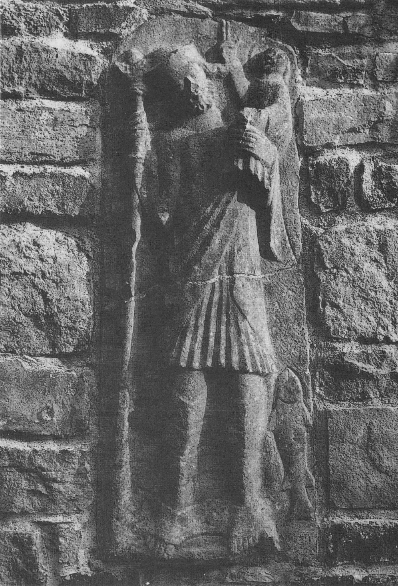 St Christopher Carving Jerpoint Abbey County Kilkenny Irish Postcard