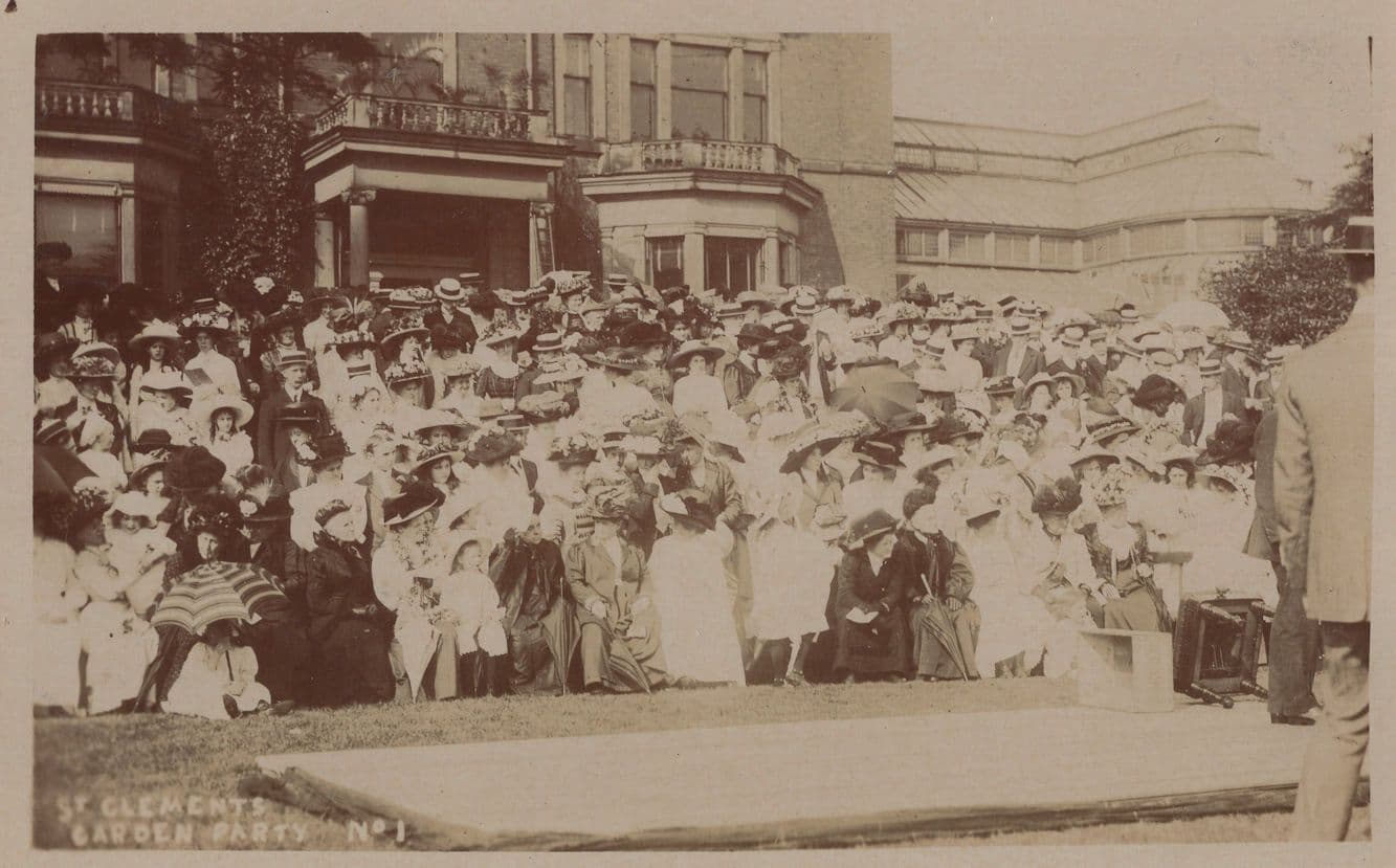 St Clements Garden Party YMCA Lancashire Antique RPC Postcard