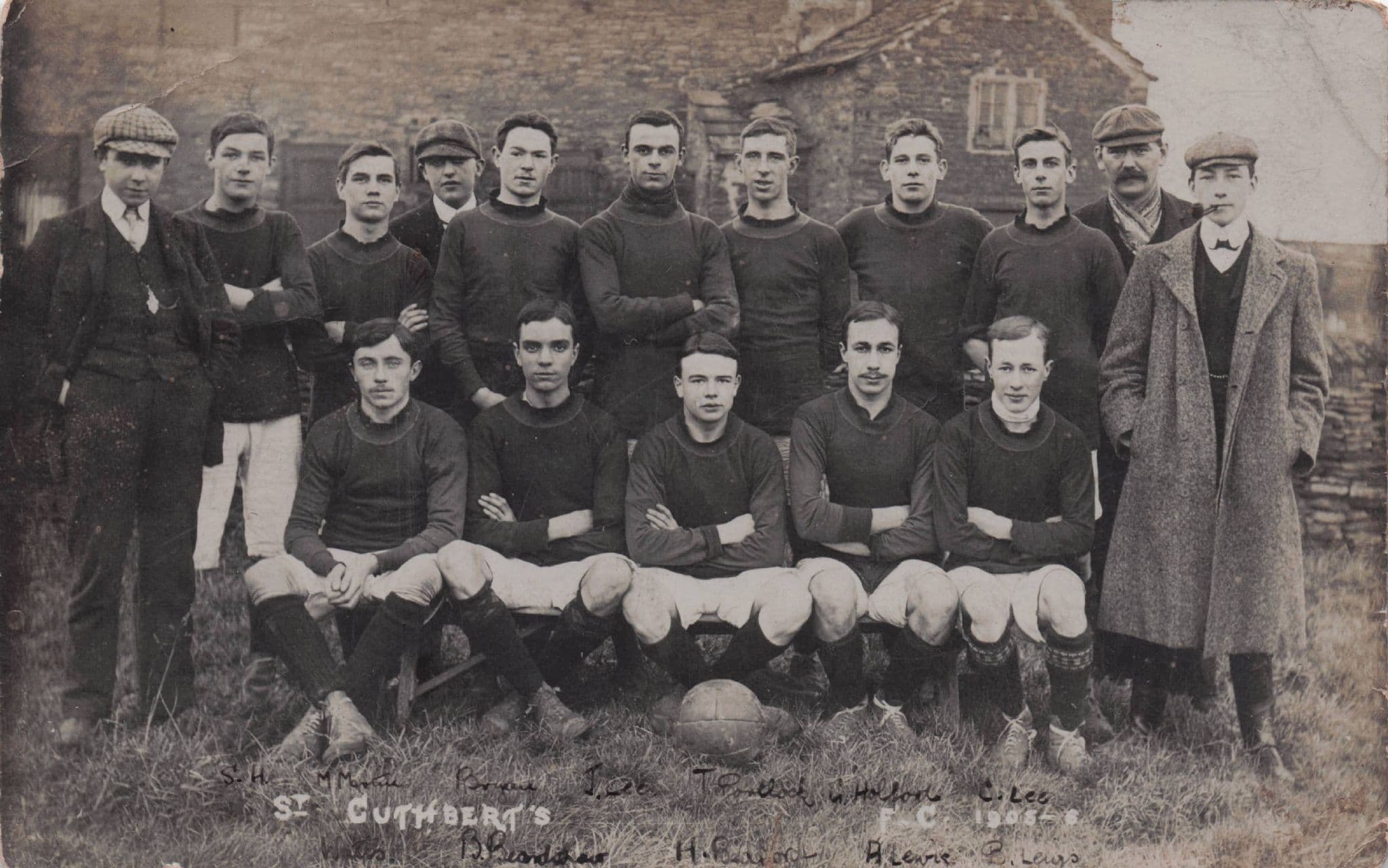 St Cuthberts Sheffield Junior Football Team Old RPC Postcard