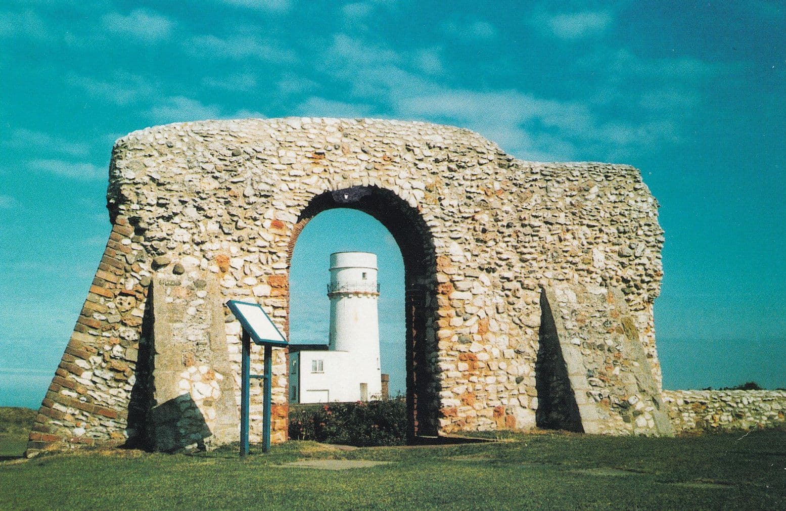 St Edmunds Chapel & Lighthouse Hunstanton Norfolk Entrance Rare Postcard