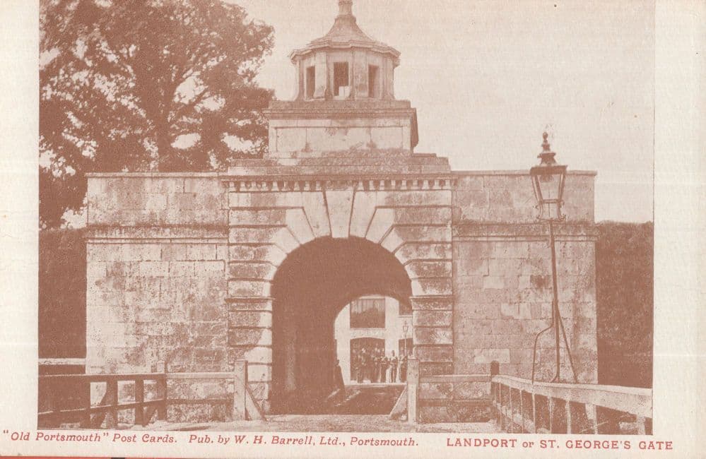 St Georges Gate Portsmouth Antique Postcard