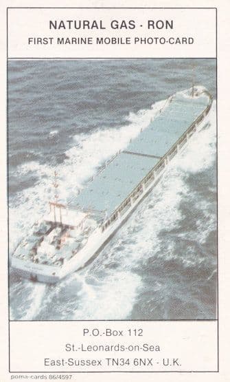 St Leonards On Sea Dublin Natural Gas Ship Sussex QSL Radio Postcard Card