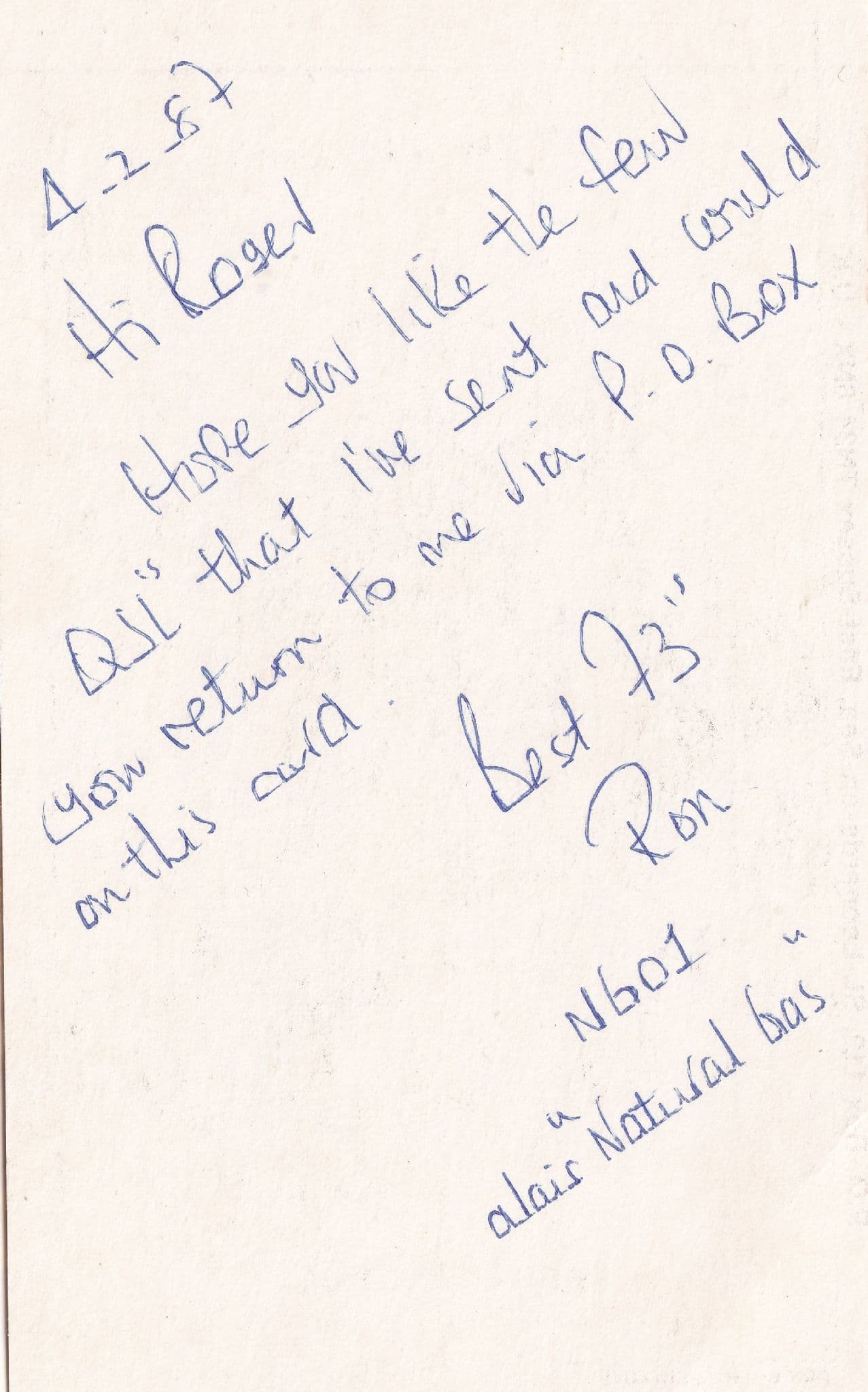 St Leonards On Sea Natural Gas Fisherman Radio QSL Card