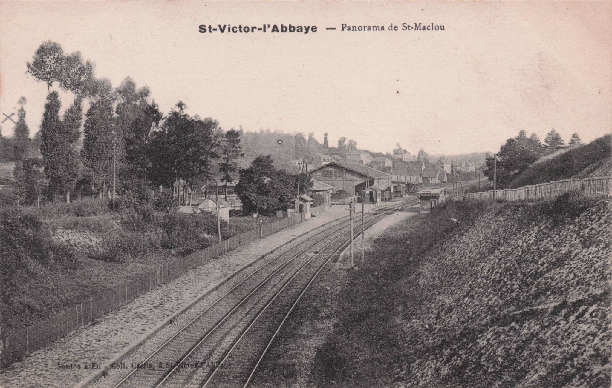 St Maclou De Folleville Gare Saint Victor Railway Belgium Postcard