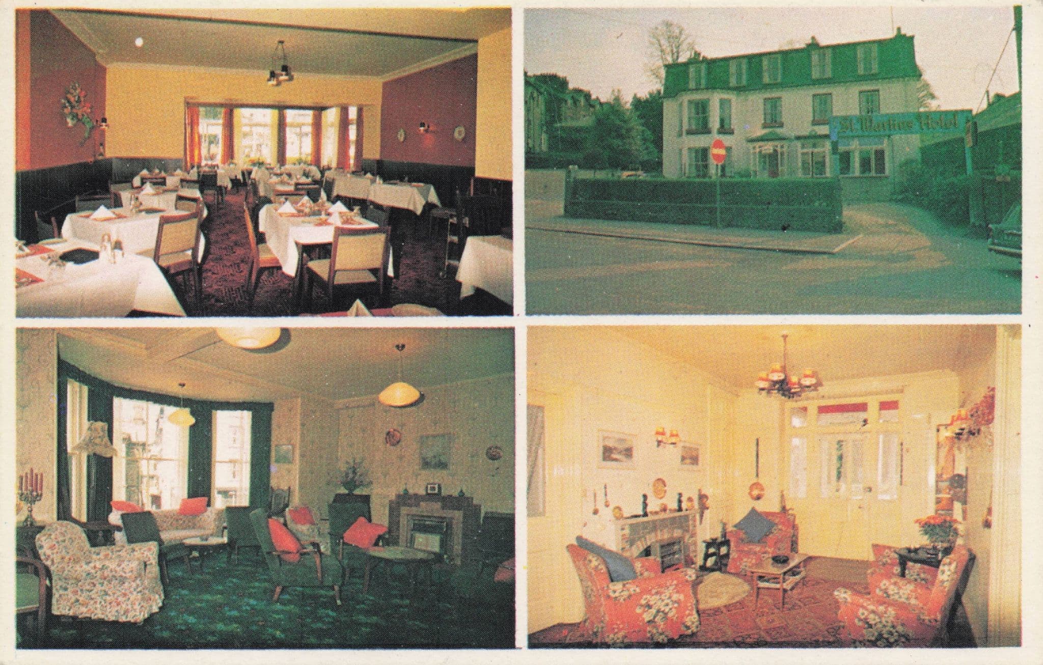 St Martins Hotel Windermere Cumbria Rare Vintage Postcard