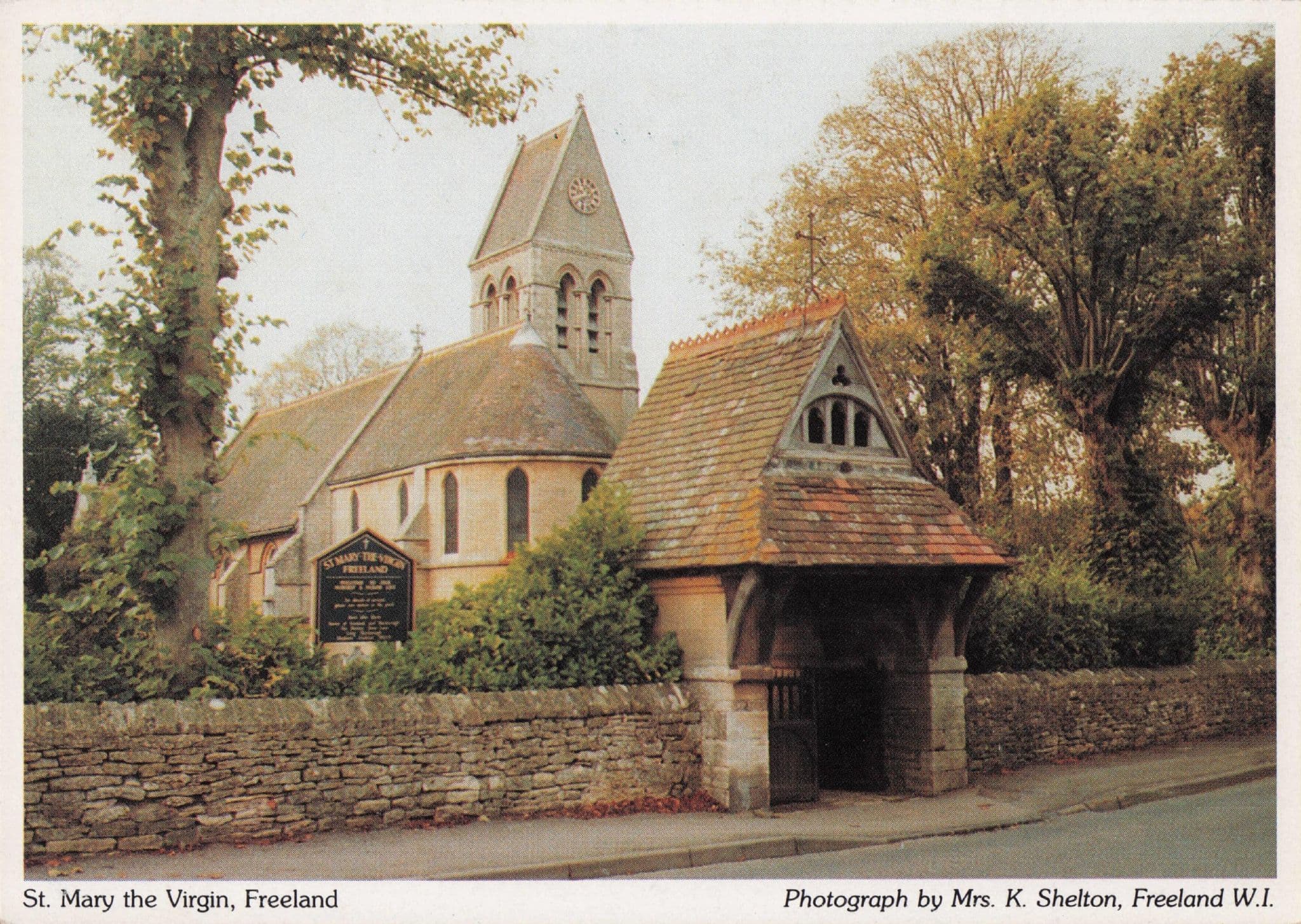 St Mary The Virgin Freeland Church Oxford Women's Institute Postcard