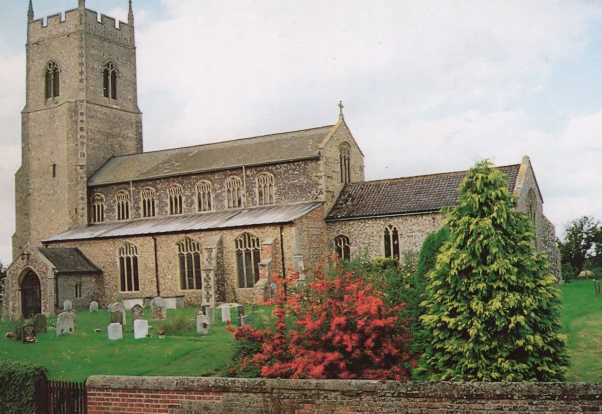 St Marys Sparham Church Norfolk Postcard