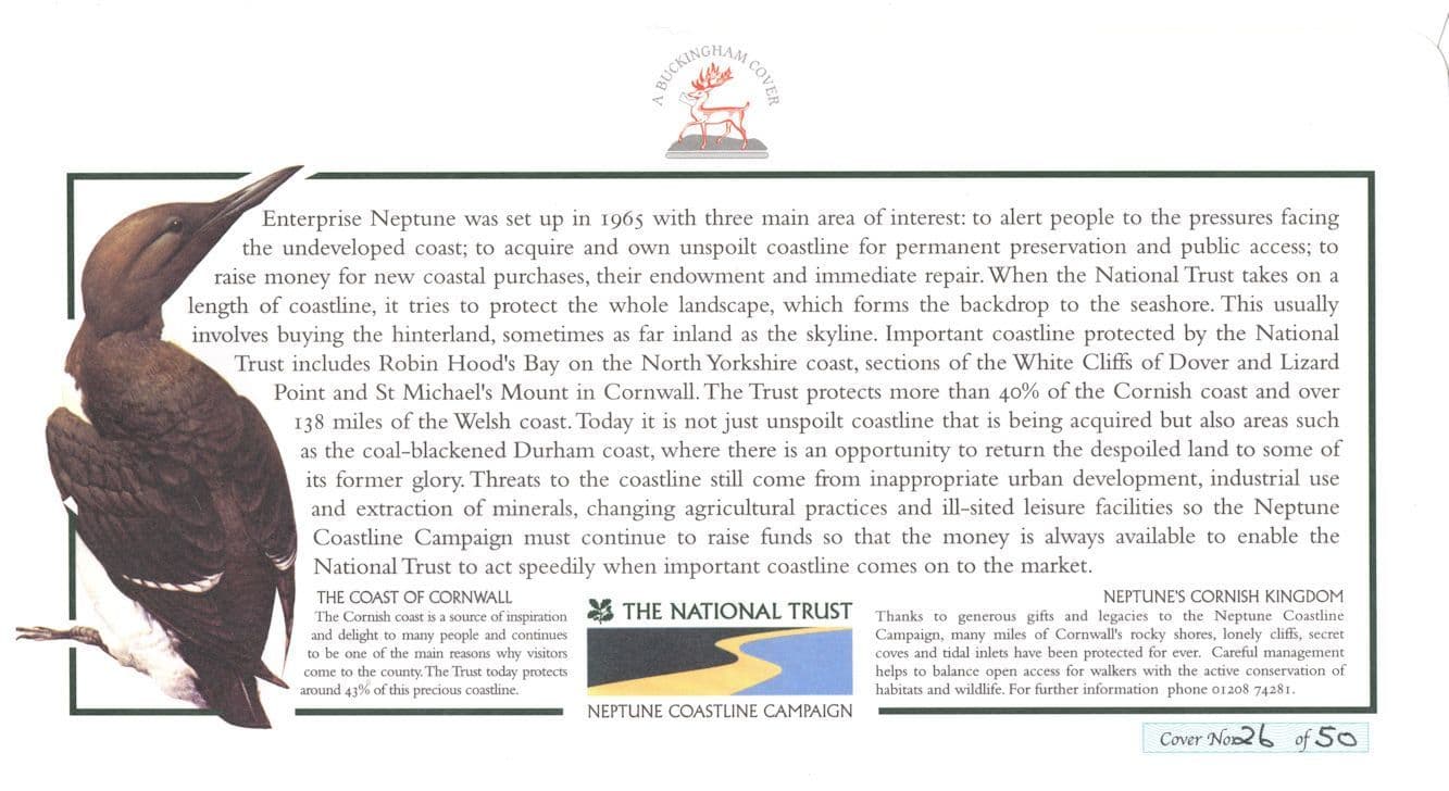 St Michaels Mount Cornwall The National Trust RARE LTD EDN OF 50 FDC