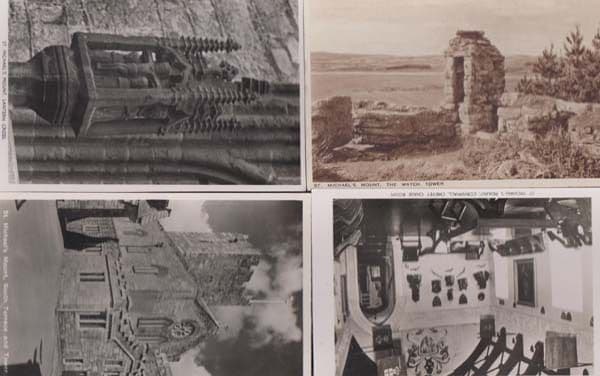 St Michaels Mount Cornwall The Watch Tower Lantern 4x Real Photo Postcard s