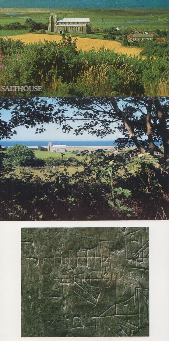 St Nicholas Church Salthouse Baron Art Coffee Shop Norfolk 3x Postcard s