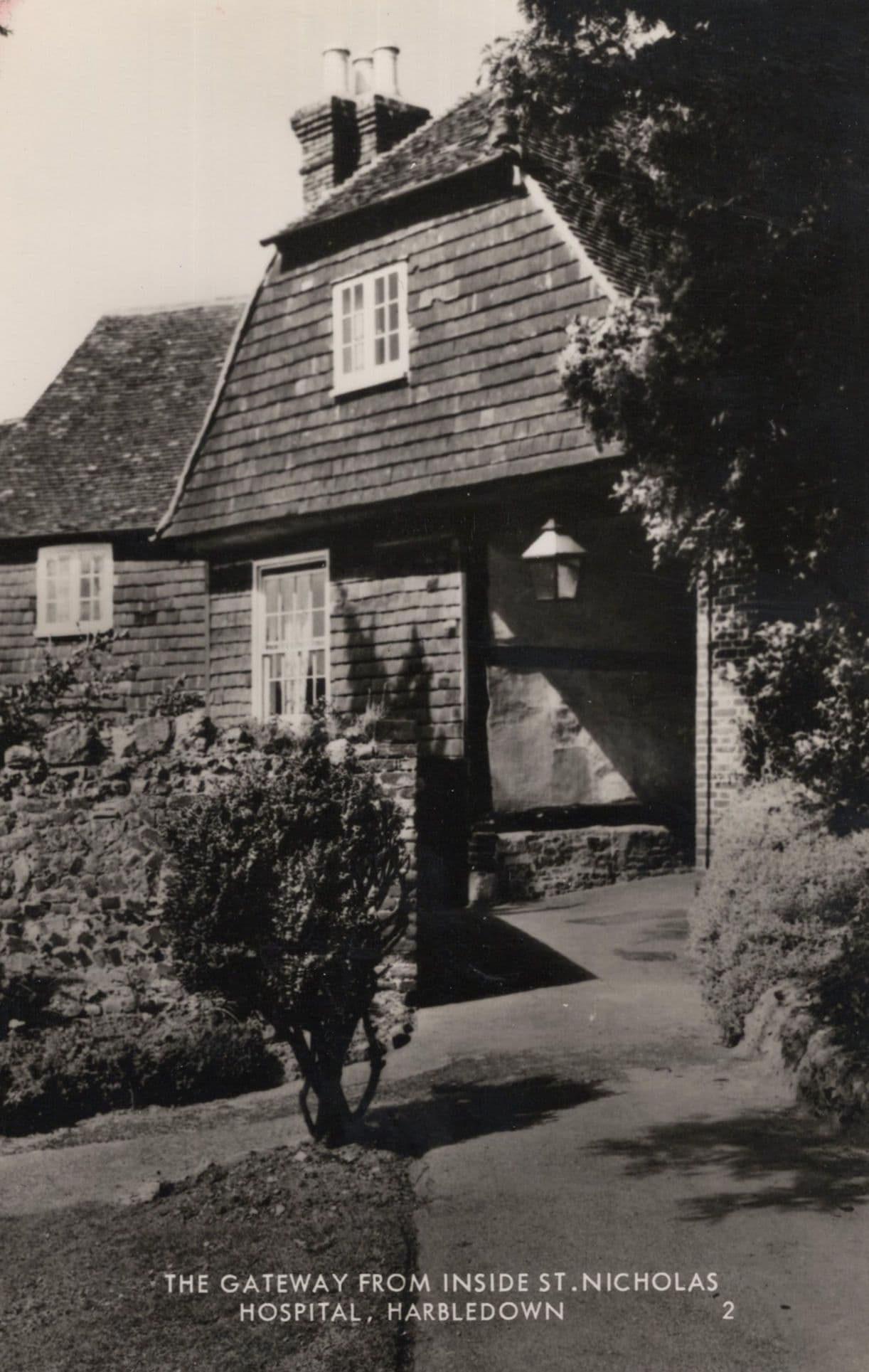 St Nicholas Hospital Harbledown Kent Old Real Photo Postcard