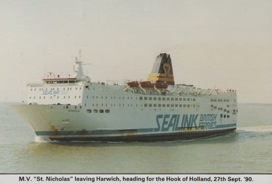 St Nicholas Sealink Ferry Harwich Hook Of Holland Limited Edition 1000 Postcard